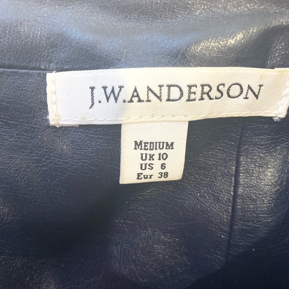 J. W. ANDERSON Leather Mini Skirt Sz 6 - Picture 2 of 4